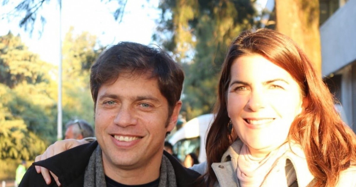 El gobernador bonaerense Axel Kicillof y la intendente de Moreno, Mariel Fernández.