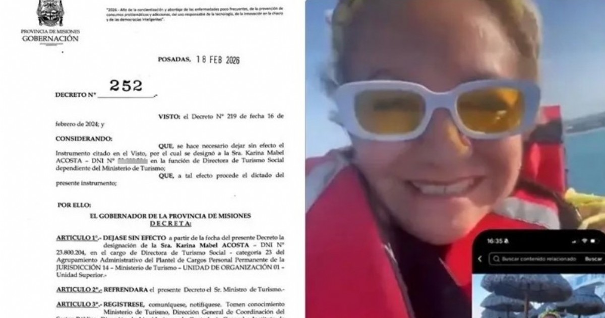 La controversia por expresiones difundidas en redes derivó en la salida de una directora dentro del gobierno de Misiones