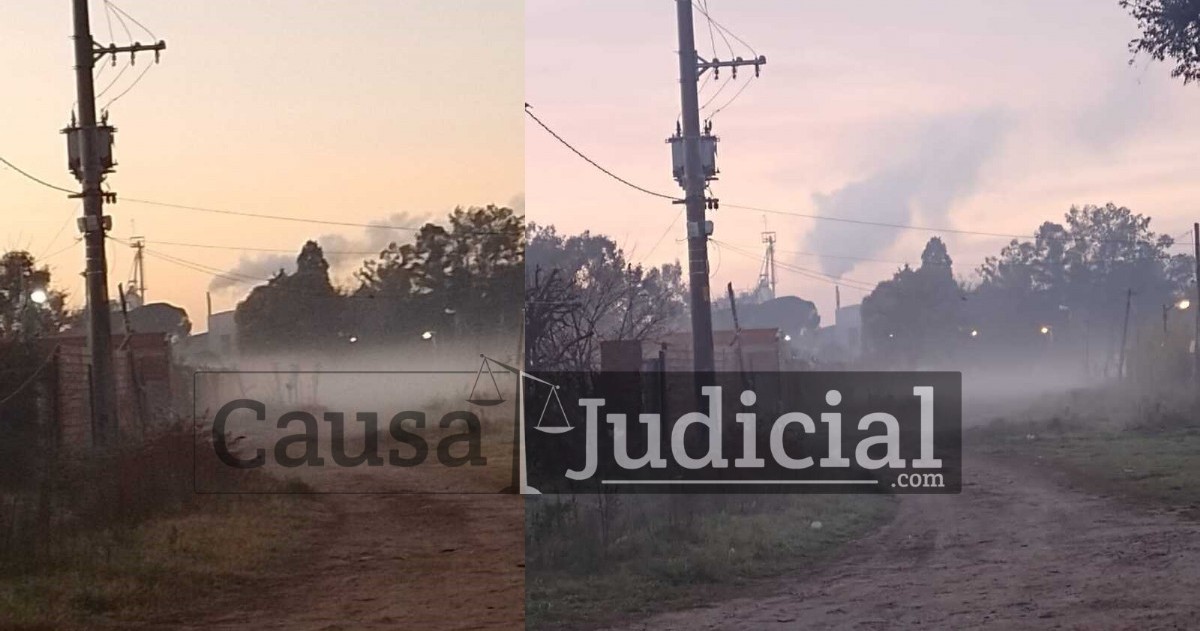 Imágenes de la contaminación en el barrio de La Matanza. (Foto: Causa Judicial)