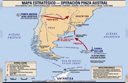 Argentina podría perder terreno en el extremo austral ante el avance británico y la consolidación de Punta Arenas