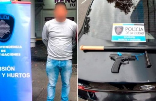 Detuvieron a una persona en Palermo: le encontraron varias armas en el vehículo